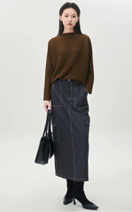 Luxury Relaxed-Fit Pleated Top