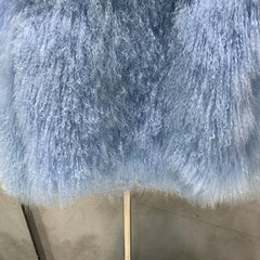 Women's Shaggy 100% Real Shearling Coat