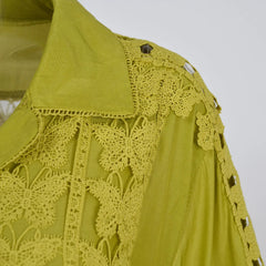 Luxe Butterfly Embroidered Top & Skirt