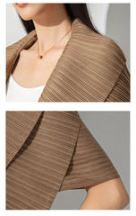 Signature Fluid Pleats Cardigan