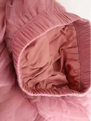 Luxe Layered Tulle Ruffle Skirt
