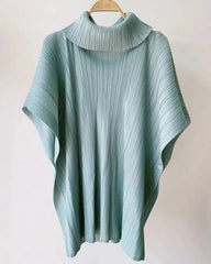 Luxury Pleated Short Sleeve Top