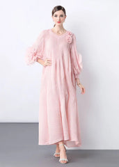 Luxury Plissé Caftan Dress