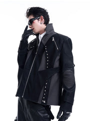 Men's Rugged Streetwear Faux Leather Jacket