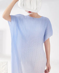 Travel Plissé Ombre Dress