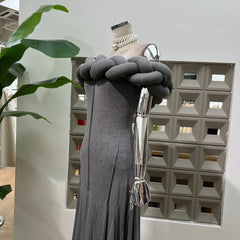 Luxury Braided Off-Shoulder Dress