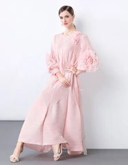 Luxury Plissé Caftan Dress
