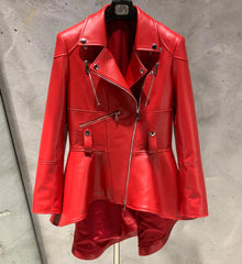 Luxury Sheepskin Asymmetric Jacket