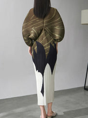 Luxe Accordion Pleated Dress