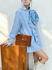 Luxury Floral Appliqué Blouse