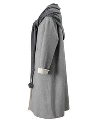 Elegant Double-Faced Wool Blend Coat