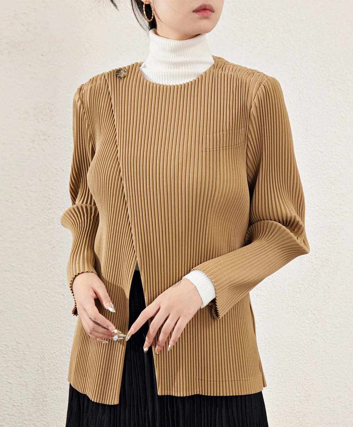 Luxury Convertible Plissé Top