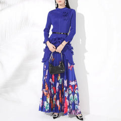 Petite Japanese Pleated Butterfly Skirt Set