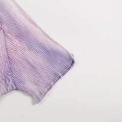 Luxury Plisse Mock Neck Top