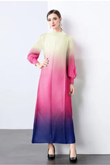 Truly Pleated Cuff Sleeve Dress