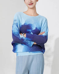 Luxury Pleated Batwing Top