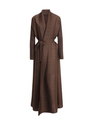Truly Pleated Stretchy Long Coat