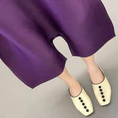 Luxury Pleated Cropped Culottes