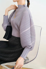 Luxury Japanese Pleated Blouse