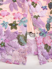 Luxury Floral Sequin Skirt