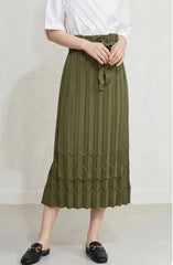 Luxury High-Waisted Pleated Skirt