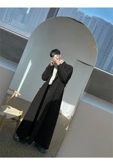 Men's Luxury Floor Length Long Wool Trench Coat