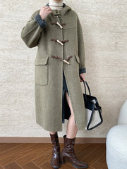 Women's Classic Wool Blend Duffle Coat