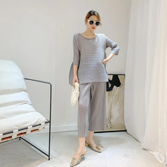 Elegant Truly Pleated Co-ord Set