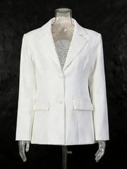 Open-Back Crystal Blazer