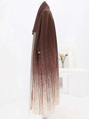 Luxury Pleated Travel Cardigan Coat