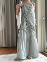 Japanese Sleeveless Maxi Dress