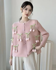 Luxury Pleated Cardigan Top