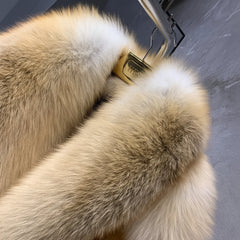 Couture Cropped Fox Fur Jacket
