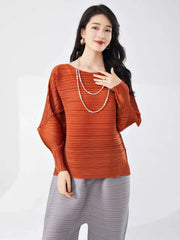 Relaxed Japanese Pleated Blouse