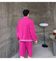 Men's Japanese Streetwear Sweatsuit 2-Piece Set