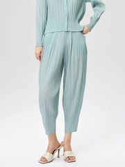 Luxe Truly Pleated Cropped Pants