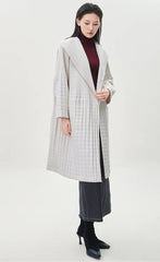 Premium Pleated & Quilted Coat