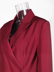 Luxury Tulle Belted Blazer