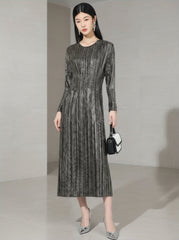 Luxury Pleated Cocktail Dress