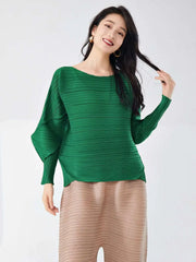 Relaxed Japanese Pleated Blouse