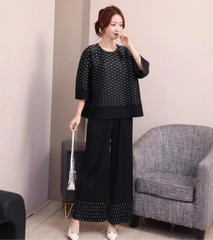 Luxury Pleats Formal Pant Set