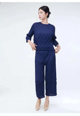 Petite Elegance Pleated 2-Piece
