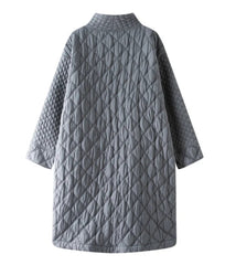 Thick Pleated Quilted Coat