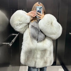 Genuine Fox Fur Coat