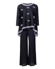 Plissé Pant Suit Travel-Ready