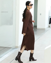 Pleated Mock-Neck Top