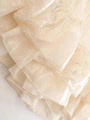Luxury Pleated Tulle Maxi Skirt