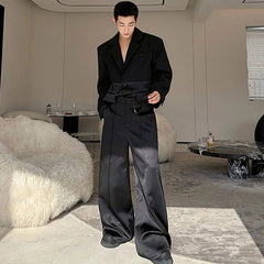 Men's Black Luxe Oversized 2-Piece Set