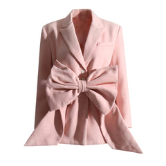 Glam Luxe Oversized Bow Blazer