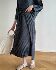 Elegant Micro-Pleated Skirt